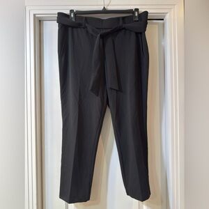 Jules & Leopold Black Tie-Waist Trousers